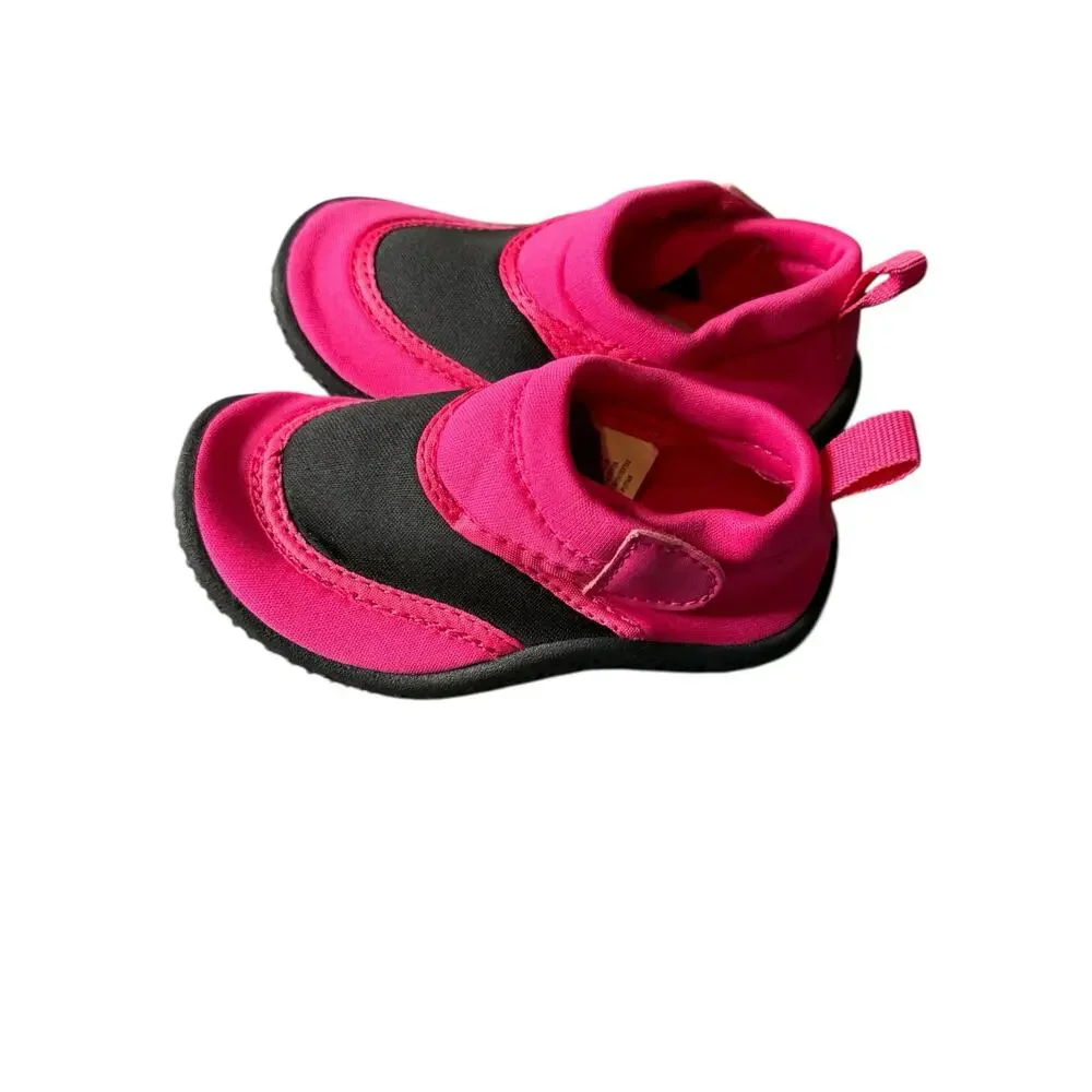 Destination Holiday Girls Pink Black Water Shoes Toddler Girls Size 6